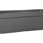 JARDINERA RECTANGULAR PARIS ANTRACITA - 50 CM