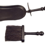 JUEGO CHIMENEA ESCOBILLA Y PALA - NEGRO