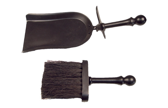 126_68fe7a0dd4632 JUEGO CHIMENEA ESCOBILLA Y PALA - NEGRO - Imagen 1