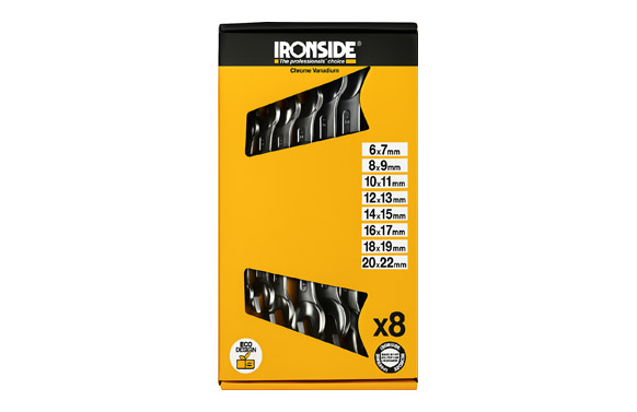 126_68fe7a3278dff JUEGO LLAVES BOCA DOBLE - 8 PIEZAS DE 6X7 A 20X22MM - Imagen 1