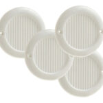 KIT 4 REJILLAS ATORNILLAR D-6,4CM ABS BLANCO