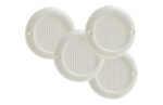 KIT 4 REJILLAS ATORNILLAR D-6,4CM ABS BLANCO