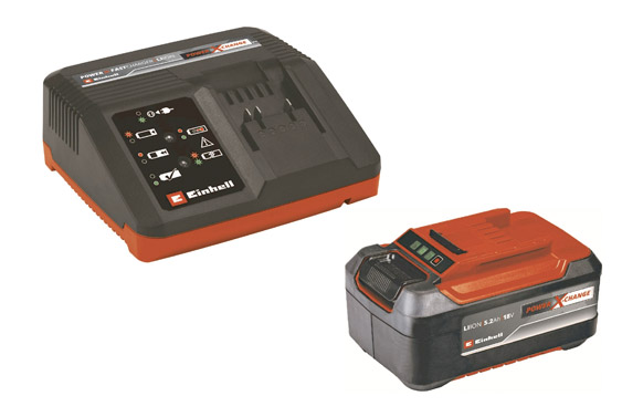 126_68fe7ac2734e2 KIT CARGADOR POWER-X 18V -4 + BATERIA RESPUESTO 5 DESBROZADORA - Imagen 1