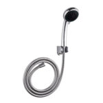 KIT DE MANGO DE DUCHA DE 4 POSICIONES + STOP EN ABS - ECONOMIZADOR DE AGUA, FLEXO EN ACERO INOX 150 CM