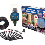 KIT RIEGO POR GOTEO HUERTO URBANO - + PROGRAMADOR + 25 MT MICROTUBO + 12 GOTEROS