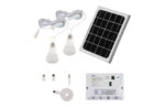 KIT SOLAR HIDRA BOMBILLAS - PANEL + BOMBILLAS + CAJA DE CONTROL. - 5,5W 6000K 4,4AH IP55 IP20