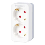 LADRON UNO A D.OS SIN INTERRUPTOR BLANCO - 16A 250V IP20