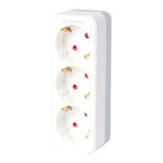 LADRON UNO A TRES SIN INTERRUPTOR BLANCO - 16A 250V IP20