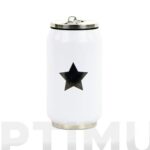 LATA ISOTERMICA BLANCA ESTRELLA NEGRA - 280 ML