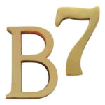 NUMERO 4 LATON 100 MM