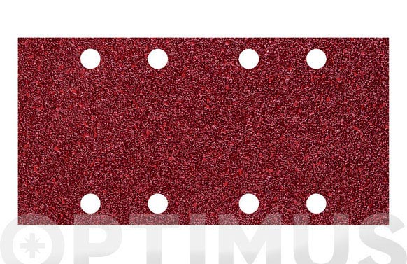 126_68fe7e6b9a849 LIJA ADHERENTE MADERA METAL GR 80 10 UDS - 93 X 185 MM 8 AGUJEROS - Imagen 1