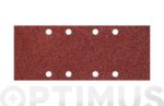 LIJA ADHERENTE MADERA METAL GR 120 5 UDS - 93 X 230 MM 8 AGUJEROS