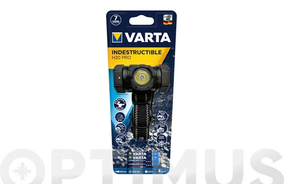 126_68ff31b5a18ab LINTERNA FRONTAL VARTA INDESTRUCTIBLE H20 PRO - 4W, 350LM IP67 - Imagen 1