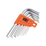 LLAVE ALLEN CORTA HEXAGONAL NIQUELADA - JUEGO 7 UDS DE 1,5 A 6 MM