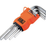 LLAVE ALLEN LARGA HEXAGONAL NIQUELADA - JUEGO 9 UDS