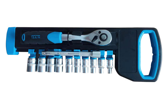 126_68ff9cee81240 LLAVE CARRACA 72 DIENTES CON VASOS 1/2" 11 PZS - Imagen 1