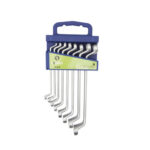 LLAVE ESTRELLA ACODADA CROMO MATE JUEGO 8 PZS - 6-22 MM