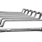 LLAVE ESTRELLA ACODADA, JUEGO DE 8 PIEZAS CR / V - DE 6 X 7 A 20 X 22 MM