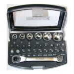 LLAVES VASO Y PUNTAS + CARRACA REVERSIBLE MINI