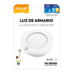LUZ ARMARIO 19,5X14X21,5CM 0,7W GARZA ABS BL LUZ ARMARIO 50L