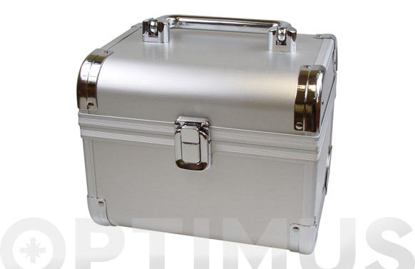 126_6901d69c820df MALETIN JOYERO Y MAQUILLAJE ALUMINIO - Imagen 1