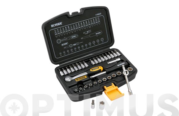 126_6901d6bca9dd2 MALETIN PROFESIONAL 35 PIEZAS 1/4" CROMO VANADIO - Imagen 1