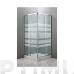 MAMPARA ANGULAR CRISTAL SERIGRAFIADO CROMO