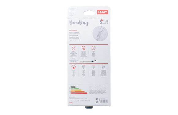 126_6901d93492fda MANGO DUCHA BOMBAY 10 CM 3 POSICIONES CROMADO - Imagen 1