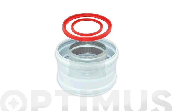 126_69024fdb830af MANGUITO COAXIAL ALUMINIO BLANCO - Imagen 1