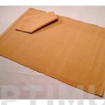 MANTEL INDIVIDUAL + SERVILLETA BEIGE OSCURO