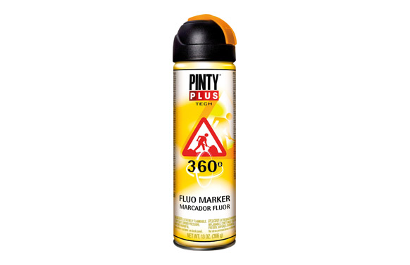 126_690320d0ed653 MARCADOR FLUORESCENTE 360º SPRAY NARANJA T143 - Imagen 1