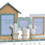 MARCO MULTIFOTO MADERA RESINA CACTUS