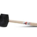 MAZA DE GOMA NEGRA CARAS PLANAS