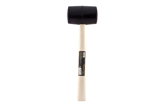 126_690323940d351 MAZA GOMA NEGRA CARAS PLANAS - Imagen 1