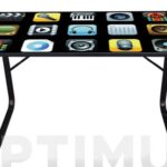 MESA ACERO CRISTAL LITOGRAFIADO IPHONE