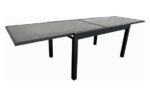 MESA ALUMINIO CRISTAL EXTENSIBLE GRIS