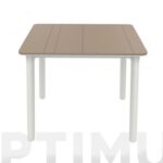 MESA CUADRADA NOA ARENA/BLANCO