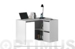 MESA ESCRITORIO CON MODULO ADAPTABLE BLANCO ARTIK - Imagen 5