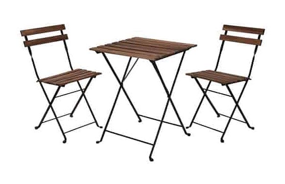 126_6903249b8771e MESA MADERA METAL + 2 SILLAS PLEGABLES - Imagen 1