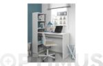 MESA ORDENADOR CON ESTANTERIA DUPLO BLANCO - Imagen 2