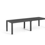 MESA RESINA JULIE DOBLE GRAFITO