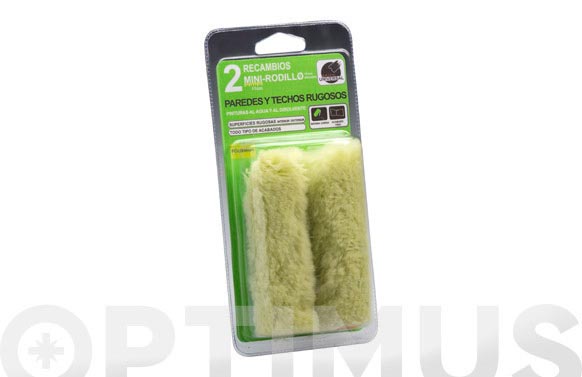 126_6903268e225e1 MINI RODILLO RECAMBIO HILO VERDE PAREDES Y TECHOS RUGOSOS - Imagen 1