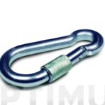 MOSQUETON BOMBERO DIN 5299 CON SEGURO CINCADO (4 UNIDADES)