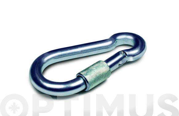 126_69032911af170 MOSQUETON BOMBERO DIN 5299 CON SEGURO CINCADO (4 UNIDADES) - Imagen 1