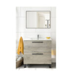 MUEBLE BAÑO 80 CM + ESPEJO ATHENA