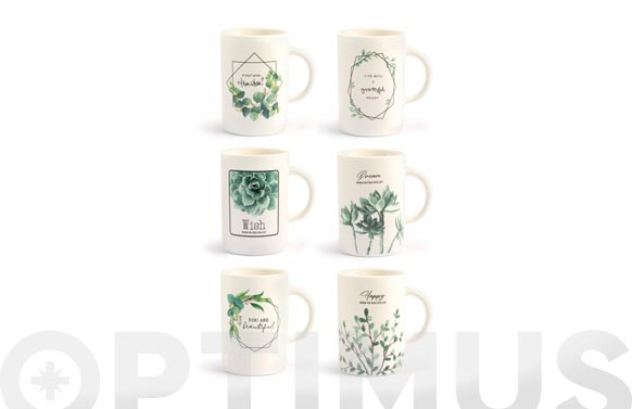 126_6904760c80dfb MUG NEW BONE CHINA HOJAS - Imagen 1