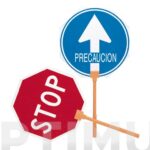 PALETA STOP/PASE MANGO METALICO