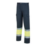 PANTALON ALTA VISIBILIDAD AZUL MARINO / AMARILLO FLUOR