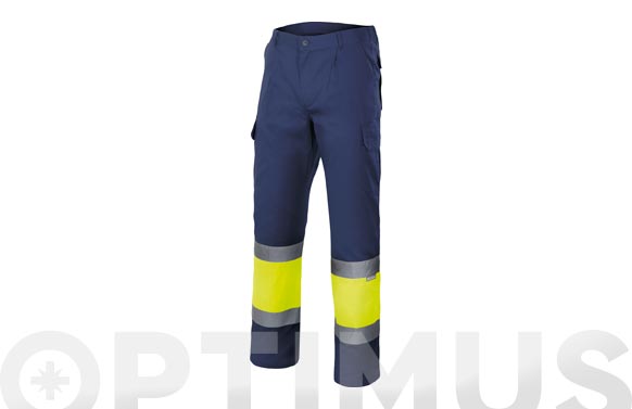 126_69050f3d1097d PANTALON ALTA VISIBILIDAD MARINO / AMARILLO FLUOR - Imagen 1