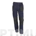 PANTALON ELASTICO 260 GR FLEX REFORZADO AZUL / NEGRO